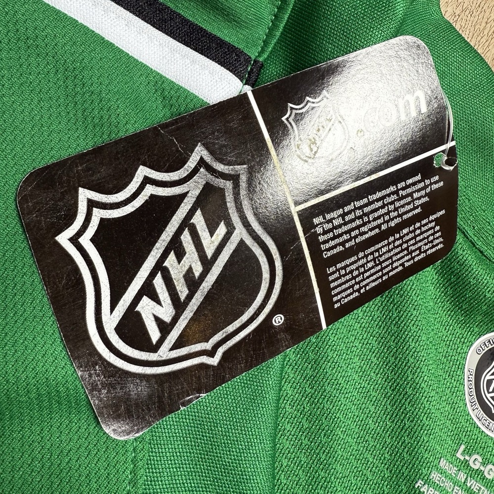 NHL Dallas Stars Official Licensed Practice NEW Green Large Jersey - Picture 7 of 10